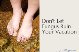 Toenail fungus free feet in water